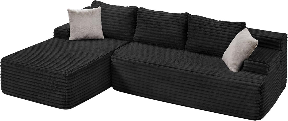 Hobestluk Couch Modular Sectional Sofa L-Shape Lounge Cloud Couch | Memory Fo...