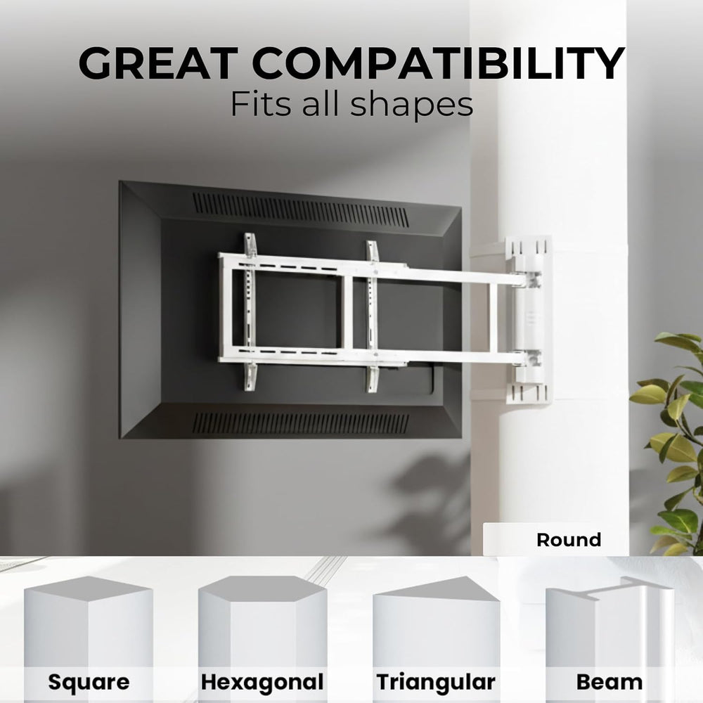 CondoMounts 32"–75" TVs | Indoor Swing-Out Arm TV Mount Fits Pillar...