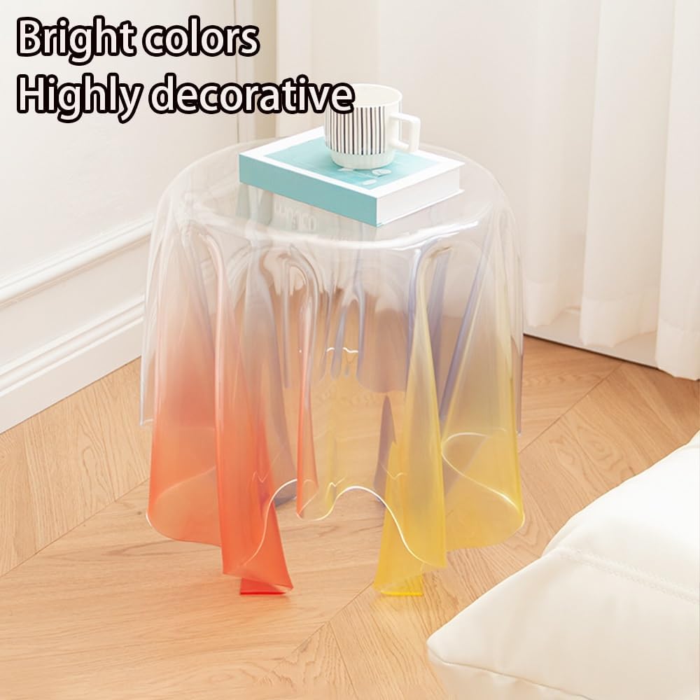 Acrylic Side Table and Nightstand, Clear Coffee Table, End Table,Transparent ...