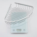 Bathroom Shower Caddy Corner Shelf, Corner-Hollow Design, Ultra Sturdy Rust-Proof Stainless Steel Shelf Organizer Shampoo Holder, Wall Mounted Storage Rack for Bathroom, Polished Chrome