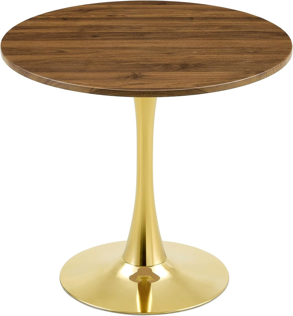 31.5 Inch Small Round Dining Table for 2-4 Person, Circle Tulip Table with Fa...