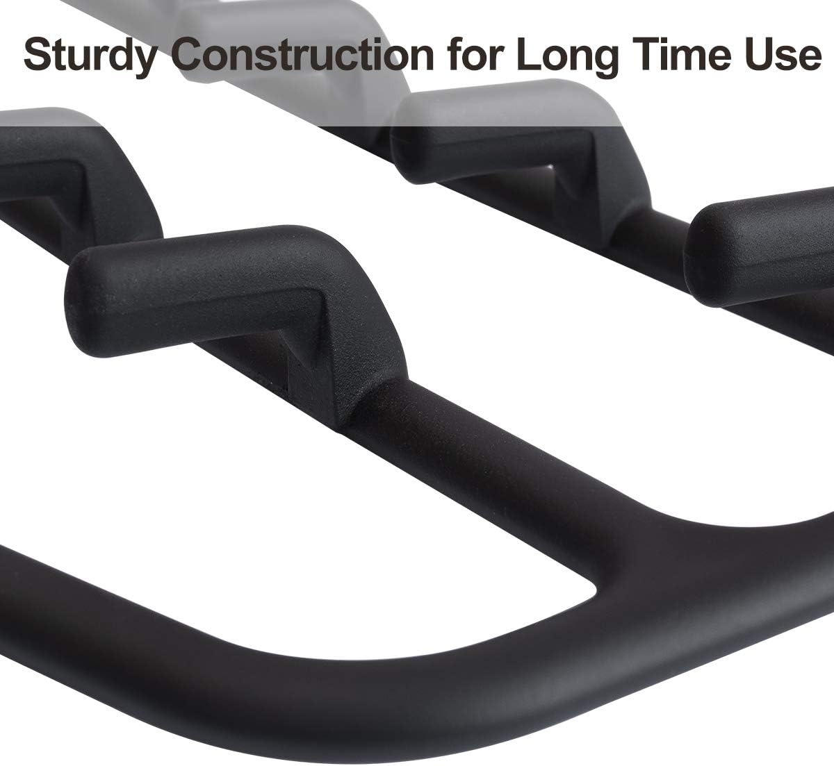Belt Hanger, Tie Rack for Closet, Sturdy Belt Organizer with 360 Degree Swivel, 11 Large Sturdy Belt Hooks, Non Slip Rubberized Belt Rack, Black