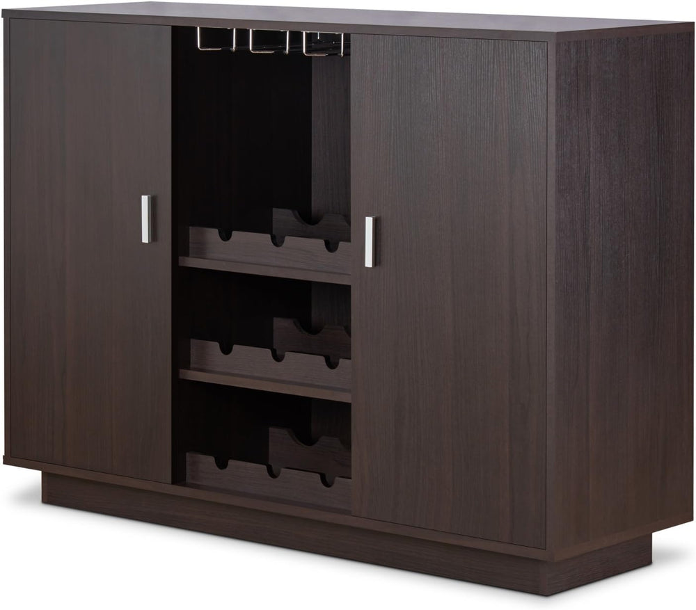 Wine Cabinet with Storage Shelves, Kitchen Wine Sideboard Cupboard Pantry Cab...