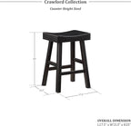 Lexicon Bar Table Set for 3, Small Kitchen Table Set Kitchen Island Table with 3 Saddle Bar Stools, 4 Piece Dining Table Set for Breakfast Nook, Living Room, Apartment, Counter Height, Black