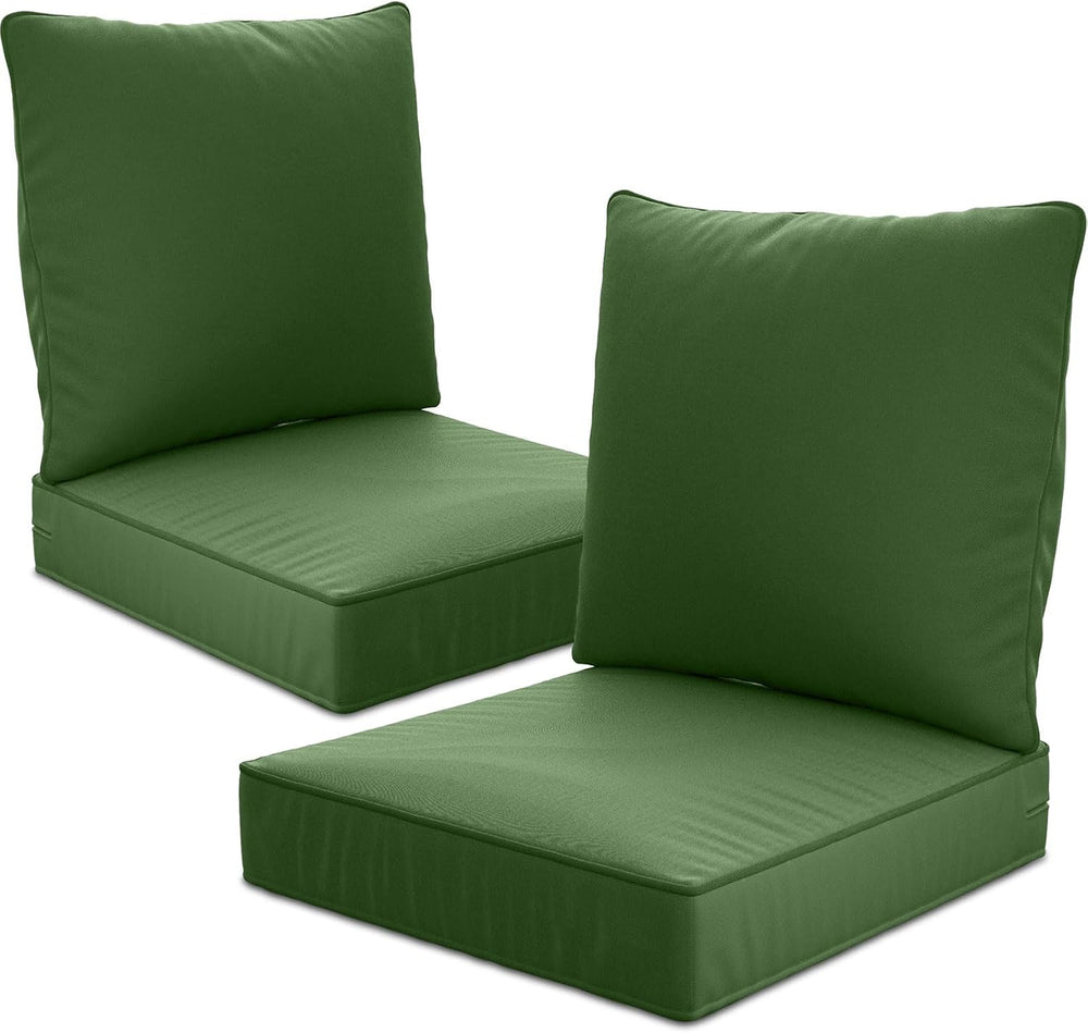 22" x 22" x 6" Outdoor Deep Seat Cushions Set - 2 Set Waterpro...