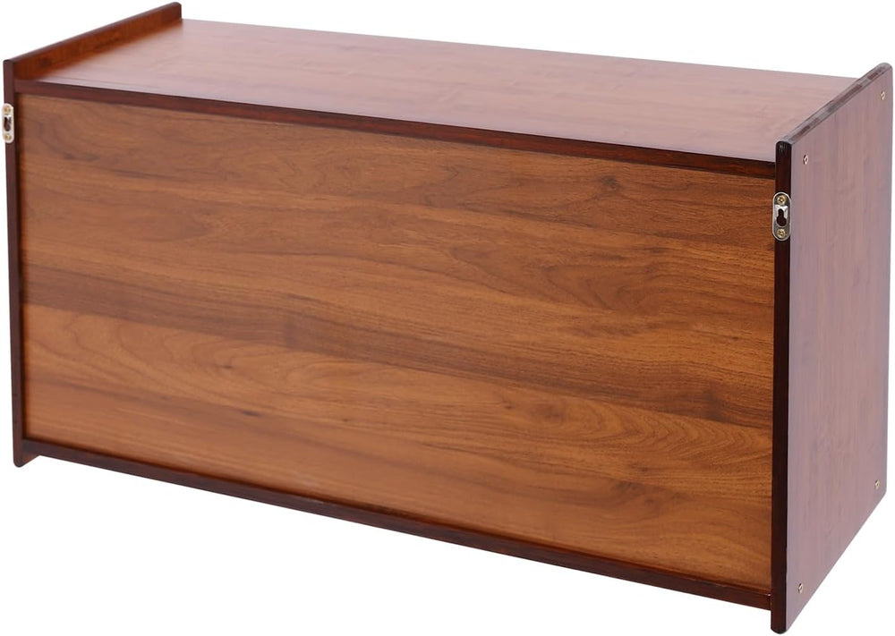 Xuthusman 2 Tier Small Kitchen Pantry Cabinet,30.3in Bamboo Sideboard with Gl...