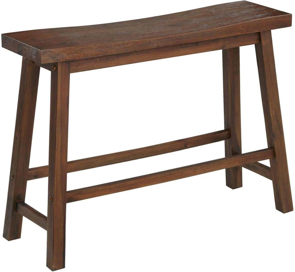 Boraam Sonoma Backless Bench - Chestnut Wire-Brush