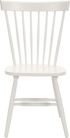 SAFAVIEH Home Collection Parker Farmhouse Off-White Spindle Windsor Solid Wood Dining Chair Set of 4