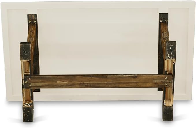 East West Furniture V727FL716-6 6 Piece Dining Table Set Contains a Rectangle Dining Room Table with V-Legs and 4 Dark Khaki Linen Fabric Parson Chairs with a Bench, 40x72 Inch, Multi-Color