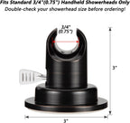 BOPai Suction Cup Shower Head Holder for Handheld Shower – No Drill, for Smooth Surfaces Only, Vertical Mount Only, Oil Rubbed Bronze