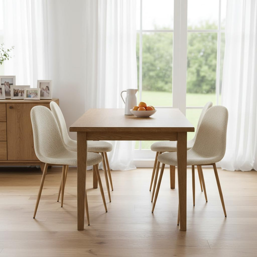 FurnitureR Modern Mid Century Leathaire Upholstered Kitchen Dining Chair, Arm...