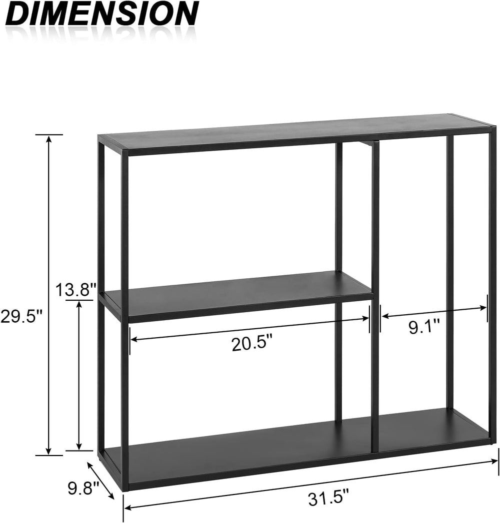 HDANI Console Table, Narrow Entryway Table, 3 Tier Metal Hallway Table, 9.8&#...
