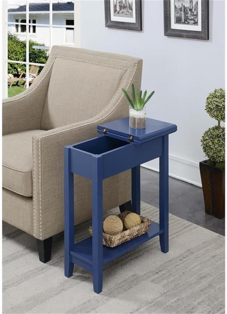 Pemberly Row Contemporary Flip Top End Table, 24" H x 11" W x 23&qu...