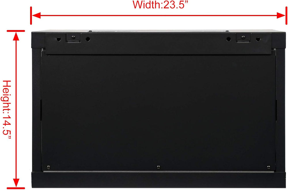 AEONS 6U Wall Mount Network Server Cabinet, 18" Depth, Pre-Assembled