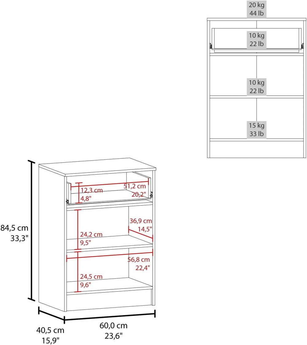 Cope Kitchen Pantry in Melamine with 2 Doors and 1 Drawer,for use in Restaurants