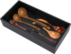 Bamboo Drawer Organizer - Kitchen Utensil Organizer Silverware Tray Cutlery Holder，Office Desk Supplies and Accessories,12 * 5.9 * 2.6,Black