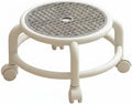 Children Rotating Rolling Stool Swivel Chair Compact Seat with Rolling Wheel Base Quick Direction Swaps Suitable for bedrooms Play Areas Dorm Rooms, Cement Gray