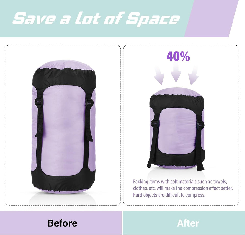 5 Pcs Compression Stuff Sacks for Backpacking