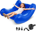 Sensory Rocker Chair for Kids, 42” x 42” x 38” Inflatable Pod Rocking Chair, Air Cloud Rocker, Autistic ADHD Sensory Chairs for Child, Indoor/Outdoor Toddler Rocking Chair