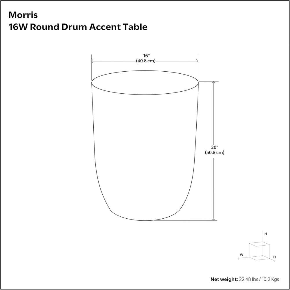 SIMPLIHOME Morris Metal Table - 17 inch Wide Cast Aluminum Round Accent Table...