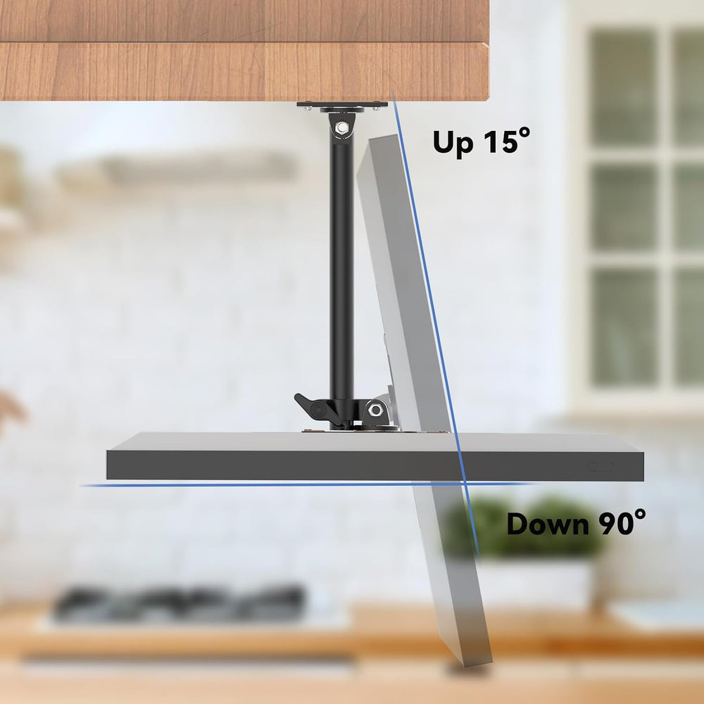 Under Cabinet Mount for Echo Show 15, Height Adjustable | Aluminum, Height Ad...