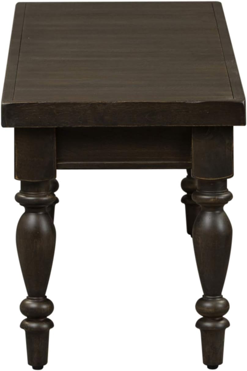Liberty Furniture Industries Harvest Home Backless Bench, W52 x D16 x H18, Black