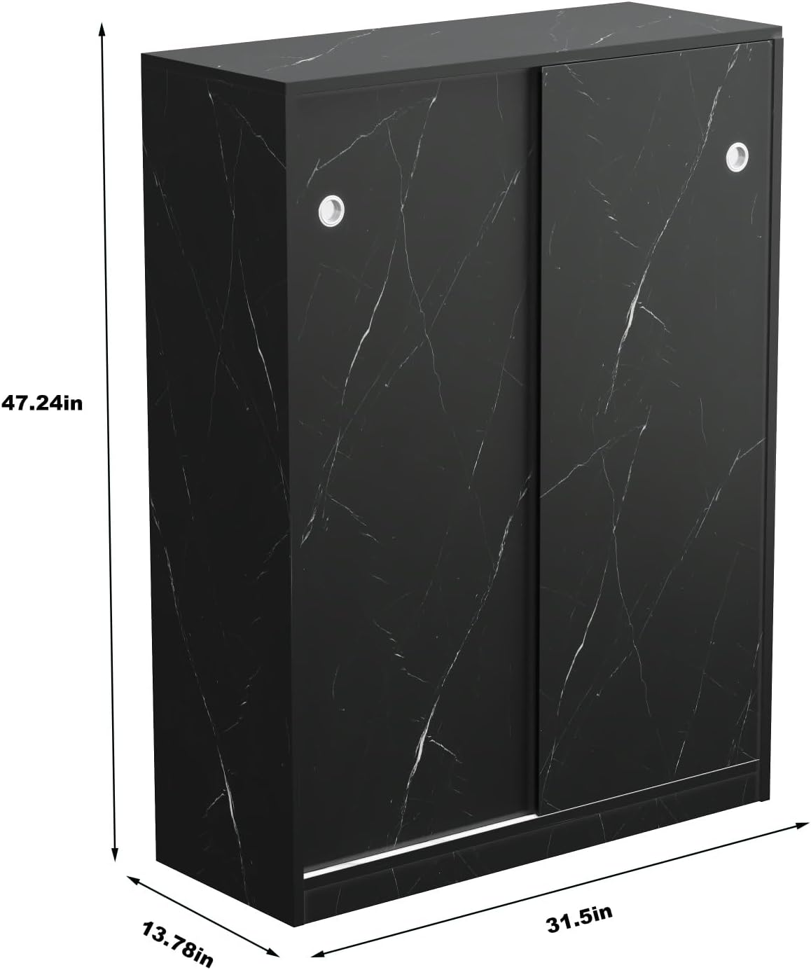 Modern Shoe Cabinet with Sliding Door, Saving Space Storage Cabinet for Entryway Hallway,for Kitchen Home