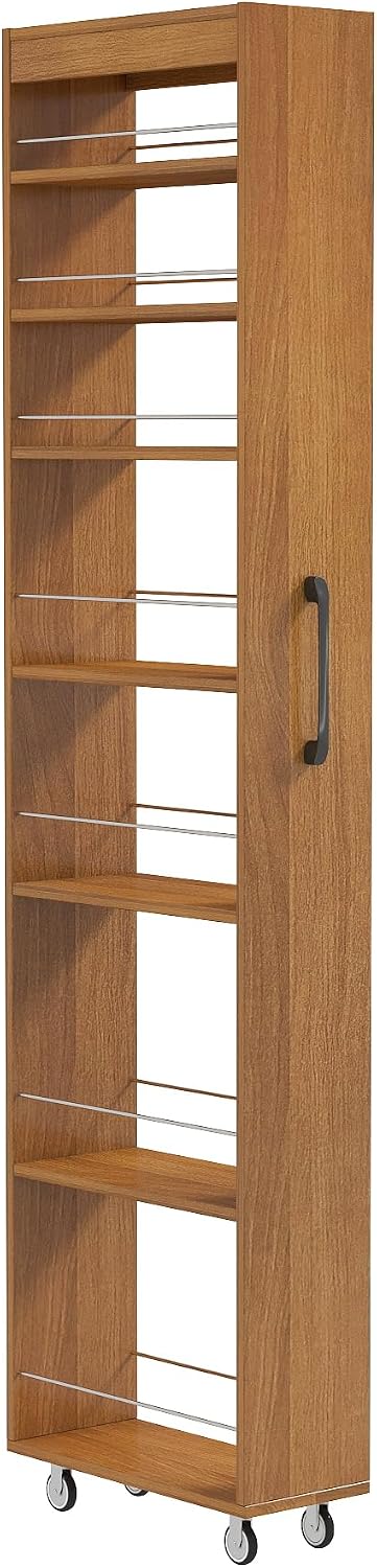 KEIKI 7 Tier Pull-Out Kitchen Pantry Storage Cabinet, Multi-Tier Single-Sided...