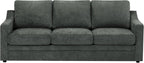 83” Chenille 3 Seats Sofa w/Comfortable Back Cushions, Grey | Modern Couch w/Deep Seat Space, Upholstered 8 Seater Sofa w/High Resiliency Foam for Living Room