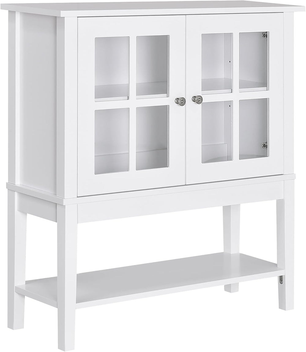 HOMCOM Sideboard Buffet Cabinet with Storage, Coffee Bar Cabinet, White