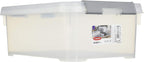 Allibert "Handy Plus Storage Box with Lid, Transparent/Silver, 4 Litre
