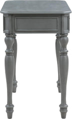 OSP Home Furnishings Country Meadows 36 Inch Writing Desk with Drawer, Plantation Grey