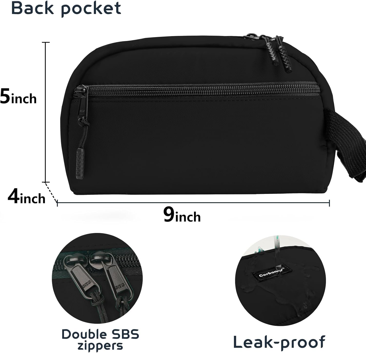 CERBONNY Small Cooler Bag Freezable Lunch for Work School Travel,Leak-proof Bag,Small Insulated For Kids/Adults,Freezer Bags,Freezable Snack Bag,Mini Fit Yogurt Black