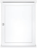 MCS 23x18 White Medicine Cabinet Organizer, Wall Mounted Bathroom Cabinet for Over-The-Toilet Storage, Bathroom Furniture & Restroom Organizer