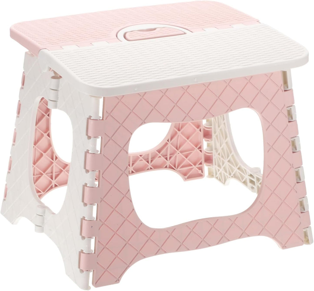 uxcell 9" Folding Step Stool for Adults 275 lbs Capacity Non-Slip Step S...