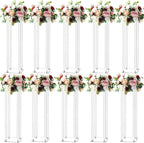 31.5inch 10 Set Acrylic Flower Vase Column Stand Wedding Flower vase Wedding Centerpieces for Tables