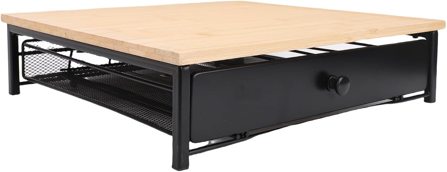 WALFRONT Coffee Pod Drawer, Iron Coffee Capsule Organizer Tray with 36 Pods Capacity for Home Office and Cafe Use