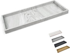 Countertop and Vanity Tray - 11.7" Silicone Bathroom Tray Countertop, Dish Soap Trays for Kitchen Counter, Sink Organizer Accessories Caddy, Toilet Laundry Shower Makeup Mat Oil Holder