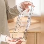 Tea Bag Holder，Expandable Tea Bag Organizer Boxes，Clear Acrylic Tea Bag Storage Bins,Kitchen Utensils for Sugar Packet, Coffee, Condiment for Drawer,Cabinet, Countertop,Pantry,1 Pack