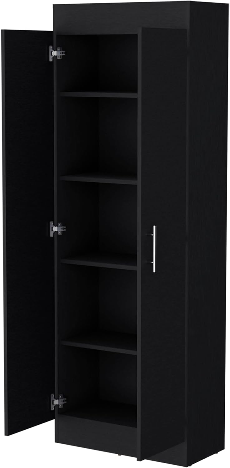 23.6" D*11.9" W*66.8" H Freestanding Kitchen Pantry with 4 She...