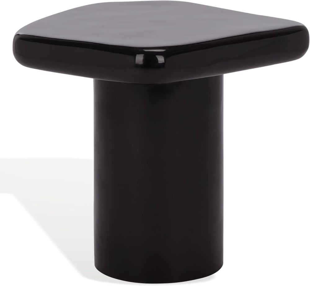 SAFAVIEH Couture Collection - Rhianna Black Concrete Accent Table, Sculptural...