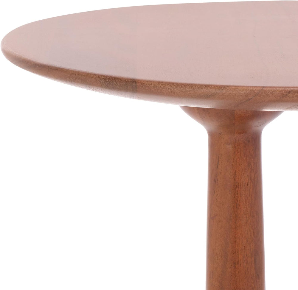 SAFAVIEH Home Collection - Irachi Solid Wood Accent Table with Sculptural Rou...