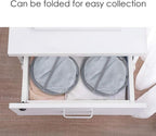 Larpur Pack of 3 Pop up Laundry Hampers, Collapsible Laundry Baskets, Portable Mesh Clothes Hampers for Kids Room, College Dorm, Bathroom, Foldable Hamper with Carry Handles, Gray