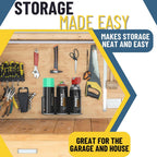 Koova 3 Aerosol Spray Can Holder | Easy Install Wall Mount | Heavy-Duty Powder Coated Steel Storage Rack for Garage & Home | Craft Workspace Paint Bottle Organizer | Hardware Included | USA Made