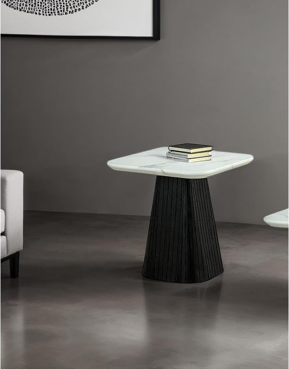 Contemporary Style 3pc Table Set Black Finish