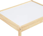 Baby Relax Hunter 3-Piece Kiddy Table & Chair, Natural/White Table Set