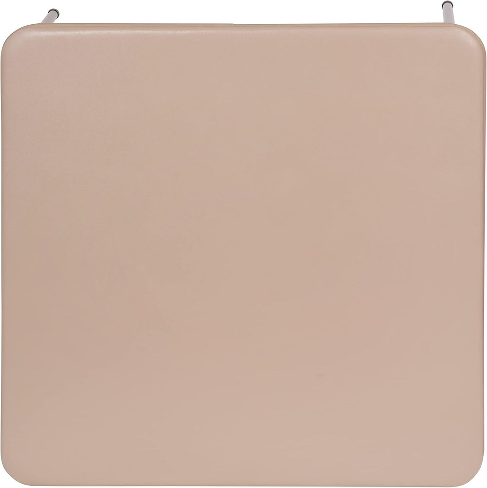 EMMA + OLIVER Tan Square Folding Card Table and Chairs Set for 4 Players | Li...