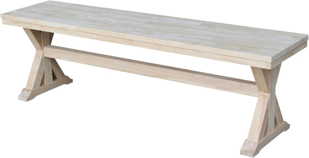 IC International Concepts, Canyon Collection Solid Bench, Solid Real Wood, St...
