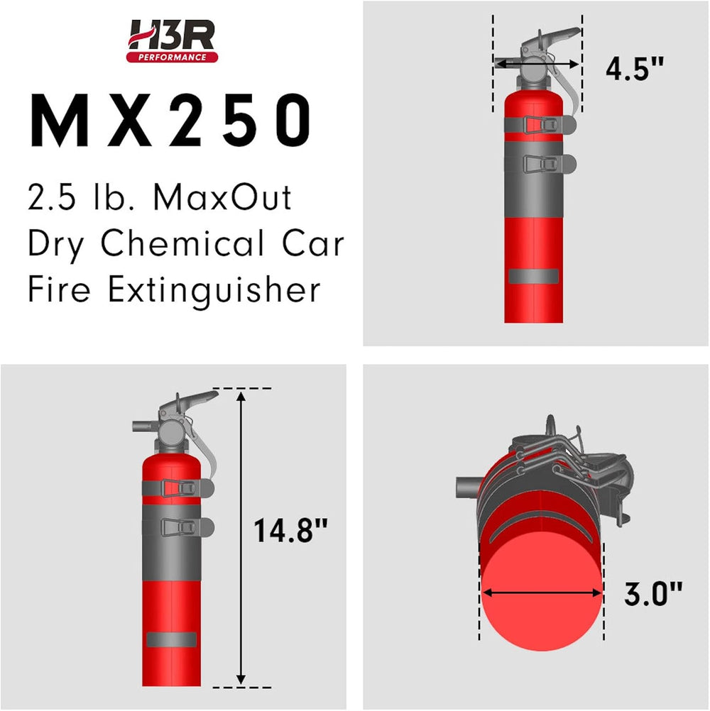 MaxOut ABC Fire Extinguisher for Vehicle, Marine & Home Safety | Car, Tru...