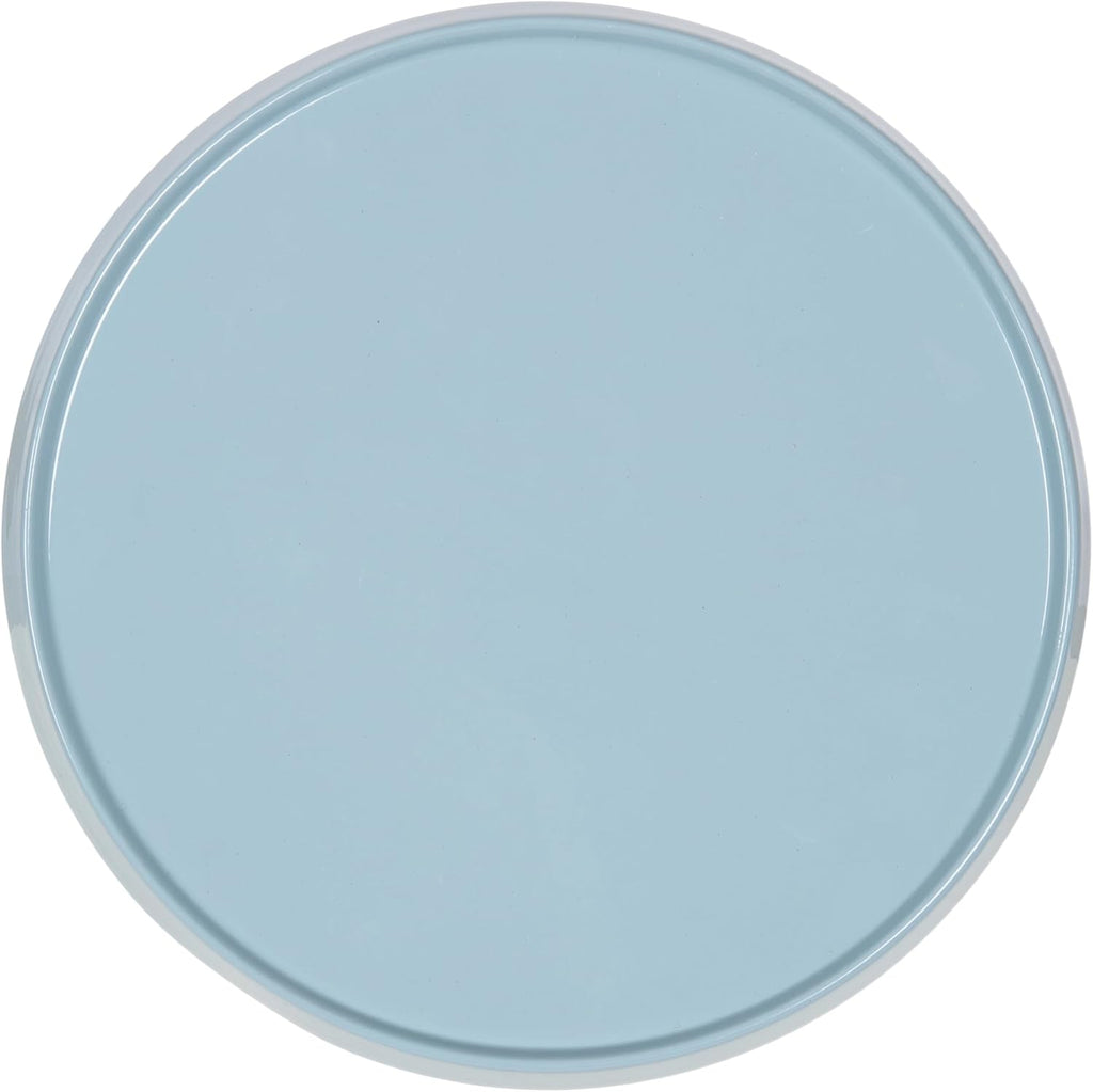Kate and Laurel Sanzo Modern Round Metal Pedestal Drink Table, 9 x 9 x 23, Light Blue, Decorative Martini Table with Trumpet Base for Use as Indoor Plant Stand or Living Room Mini Table